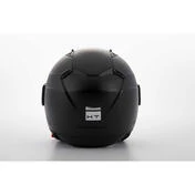 Moto Jet Helmet in Blauer BET HT Monochrome Black Fiber