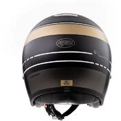 Motorcycle Helmet Jet Vintage VINTAGE EVO BL19 BM Premier Fiber Black Matte Gold