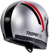 Motorcycle Integral Helmet Vintage 70s Premier Trophy DO Chromed Gray
