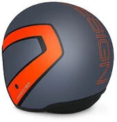 Moto Jet Helmet in Momo Fiber Design Raptor Gray Frost Red Outline