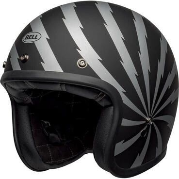 Bell Custom 500 Vertigo Мотошлем Black Silver Черный