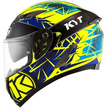 Integral Motorcycle Мотошлем KYT Falcon 2 RIFT Yellow Blue
