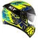 Integral Motorcycle Helmet KYT Falcon 2 RIFT Yellow Blue