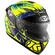 Integral Motorcycle Helmet KYT Falcon 2 RIFT Yellow Blue