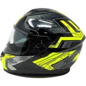 Helmet Moto Integral One CR7 Double Visor Multi Black Yellow Hy-Vision