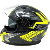 Helmet Moto Integral One CR7 Double Visor Multi Black Yellow Hy-Vision