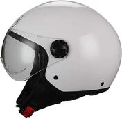Demi-Jet Motorcycle Helmet Domed Visor BHR 801 White