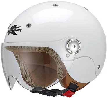 Motorcycle Мотошлем Jet Bubble Baby J03 Polished White