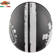 Motorcycle Helmet Jet Fiber Vintage Custom Kappa KV-29 PHILADELPHIA Petrolhead Titanium