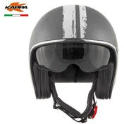Motorcycle Helmet Jet Fiber Vintage Custom Kappa KV-29 PHILADELPHIA Petrolhead Titanium
