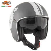 Motorcycle Helmet Jet Fiber Vintage Custom Kappa KV-29 PHILADELPHIA Petrolhead Titanium