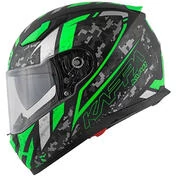 Integral Motorcycle Helmet Kappa KV-41 Dallas Pixel Matt Black Green
