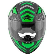 Integral Motorcycle Helmet Kappa KV-41 Dallas Pixel Matt Black Green