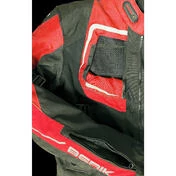 Motorcycle Jacket in Berik 2.0 Technical Fabric NJ-193328 Safari Pro Black Red