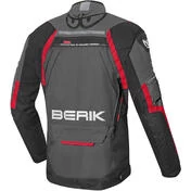Motorcycle Fabric Jacket Berik 2.0 Touring NJ203331 BK Dark Gray Red