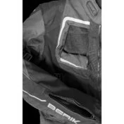 Motorcycle Jacket in Berik 2.0 Technical Fabric NJ-193328 Safari Pro Black Gray