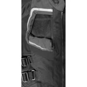 Motorcycle Jacket in Berik 2.0 Technical Fabric NJ-193328 Safari Pro Black Gray