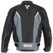 GMS VENTURA Perforated Motorcycle Jacket Black Gray