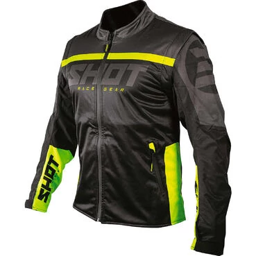 Shot SoftShell Lite 2.0 Waterproof мотокуртка Black Yellow