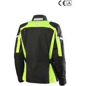 Woman Motorcycle Jacket 4 Seasons Oj Atmosphere J217 Invincible Lady Black Yellow Fluo