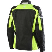 Woman Motorcycle Jacket 4 Seasons Oj Atmosphere J217 Invincible Lady Black Yellow Fluo