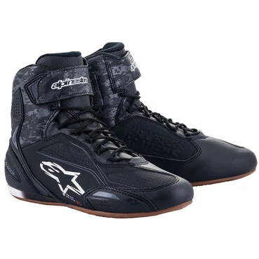 Alpinestars Faster 3 мотоботы Black Grey Gum Серый