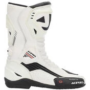 Acerbis Corkscrew Pista White Motorcycle Racing Boots