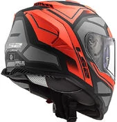 Full Face Motorcycle Helmet Double Visor Ls2 FF800 STORM Faster Red Titanium Matt