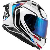 Givi 50.8F MACH1 Integral Motorcycle Helmet White Black Red