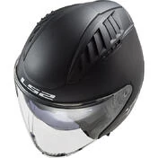 Double Visor Motorcycle Helmet Jet Ls2 OF600 Copter Solid Matt Black