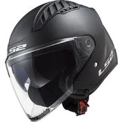 Double Visor Motorcycle Helmet Jet Ls2 OF600 Copter Solid Matt Black