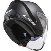 Double Visor Motorcycle Helmet Jet Ls2 OF600 Copter Solid Matt Black