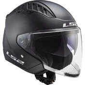Double Visor Motorcycle Helmet Jet Ls2 OF600 Copter Solid Matt Black