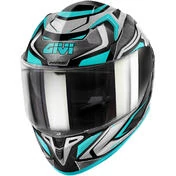 Integral Motorcycle Мотошлем Givi 50.9 ATOMIC Titanium Silver Blue