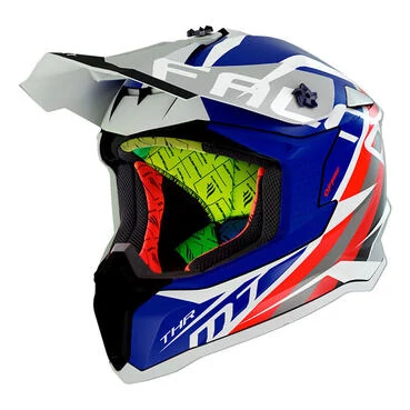 Mt Мотошлемs Falcon Thr A7 Мотошлем Red Blue Gloss Синий