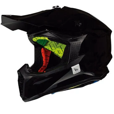 Mt Мотошлемs Falcon Solid A1 Black Черный