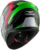 Integral Motorcycle Helmet Vemar ZEPHIR JMC Z001 White Red Green