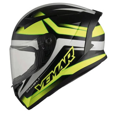 Integral Motorcycle Мотошлем Vemar VH Ghibli Base Black Yellow Fluo