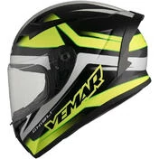 Integral Motorcycle Helmet Vemar VH Ghibli Base Black Yellow Fluo