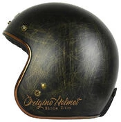 Motorcycle Helmet Jet Origin Primo Vintage Custom Bronze Matt Chess