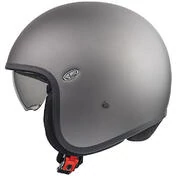 Motorcycle Helmet Jet Custom Premier VINTAGE EVO U17 Glossy Gray