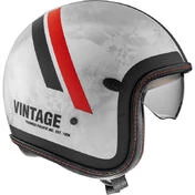 Motorcycle Helmet Jet Premier VINTAGE PLATINUM ED. DR DO 92 RED SEWING