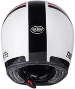 Motorcycle Integral Helmet Vintage 70s Premier Trophy DO8 Glossy White