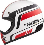 Integral Motorcycle Helmet Vintage Premier MX BL8 BM Matt White