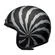 Bell Custom 500 Dlx Vertigo Helmet Black Silver Черный