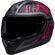 Integral Motorcycle Helmet Bell QUALIFIER REBEL Black Pink Opaque