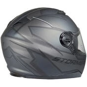 Integral Motorcycle Helmet Double Visor Stormer PUSHER Blaze Black gray