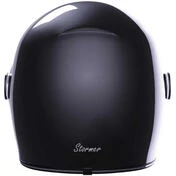 Integral Motorcycle Helmet Custom Stormer GLORY Solid Glossy Black