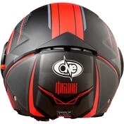 Double Visor Motorcycle Helmet Jet One Alfa Multi Black Red