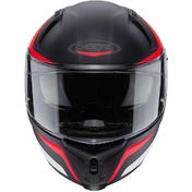 Integral Motorcycle Helmet Caberg AVALON BLAST Matt Black White Red Fluo